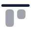 Aligntop icon with bulk rounded style