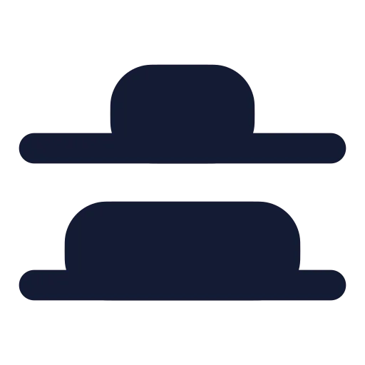 Align Vertical Distribute End Icon in Solid Rounded style