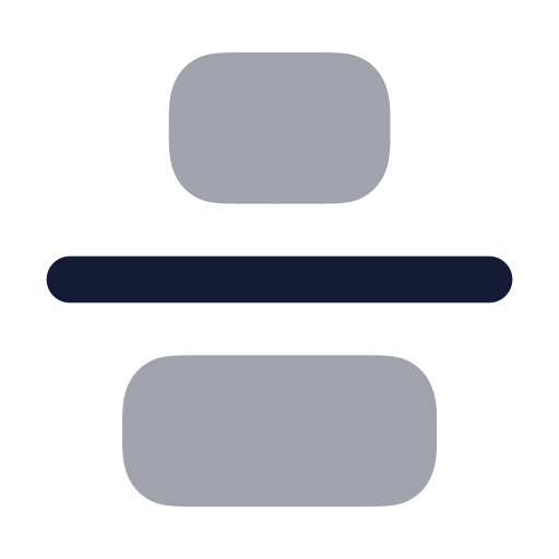 Align Vertical Justify Center Icon in Bulk Rounded style