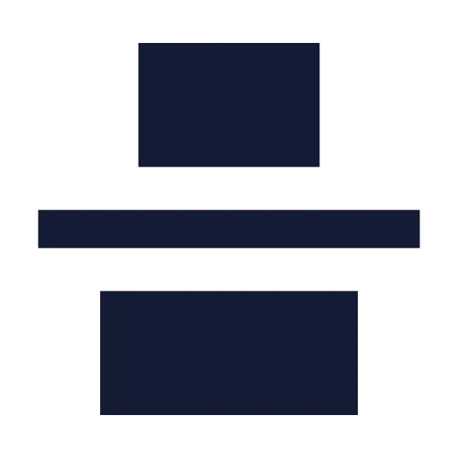 Align Vertical Justify Center Icon in Solid Sharp style