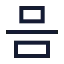 Alignverticaljustifycenter icon with stroke sharp style