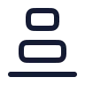 Align Vertical Justify End icon preview