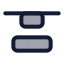 Alignverticaljustifystart icon with duotone standard style