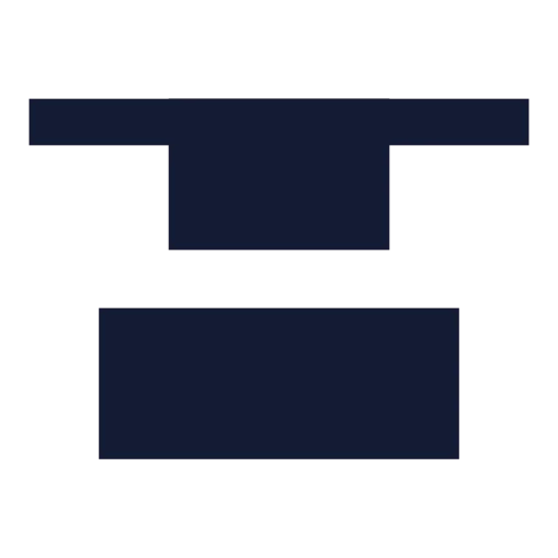 Align Vertical Justify Start Icon in Solid Sharp style