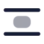 Alignverticalspacearound icon with bulk rounded style