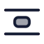 Alignverticalspacearound icon with duotone standard style