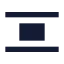 Alignverticalspacearound icon with solid sharp style