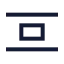 Alignverticalspacearound icon with stroke sharp style