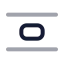 Alignverticalspacearound icon with twotone rounded style