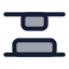 Alignverticalspacebetween icon with duotone standard style