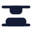 Alignverticalspacebetween icon with solid rounded style