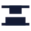 Alignverticalspacebetween icon with solid sharp style