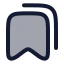 Allbookmark icon with duotone rounded style
