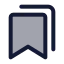 Allbookmark icon with duotone standard style
