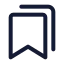 Allbookmark icon with stroke standard style