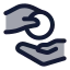 Alms icon with duotone rounded style