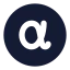 Alphacircle icon with solid standard style