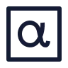 Alpha Square icon preview