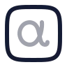 Alpha Square icon preview