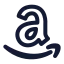 Amazon icon with stroke rounded style