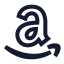 Amazon icon with stroke sharp style