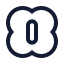 Amie icon with stroke sharp style