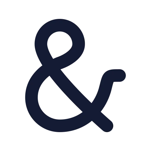 Ampersand Icon in Solid Rounded style