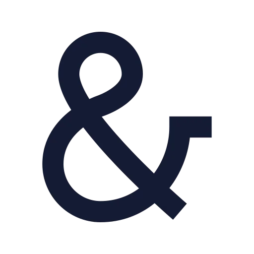 Ampersand Icon in Solid Sharp style