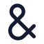 Ampersand icon with solid standard style