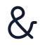 Ampersand icon with stroke standard style