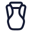 Amphora icon with stroke rounded style