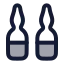Ampoule icon with duotone rounded style