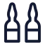 Ampoule icon with stroke standard style