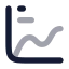 Analysistextlink icon with bulk rounded style