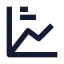 Analysistextlink icon with solid sharp style