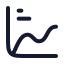 Analysistextlink icon with stroke rounded style