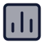 Analytics icon with duotone standard style