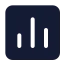 Analytics icon with solid standard style