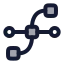 Anchorpoint icon with duotone rounded style