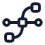 Anchorpoint icon with stroke rounded style