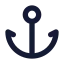 Anchor icon with solid standard style