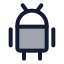 Android icon with duotone standard style
