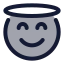 Angel icon with duotone standard style