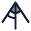 Angle icon with duotone rounded style