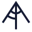 Angle icon with stroke sharp style