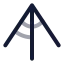 Angle icon with twotone rounded style
