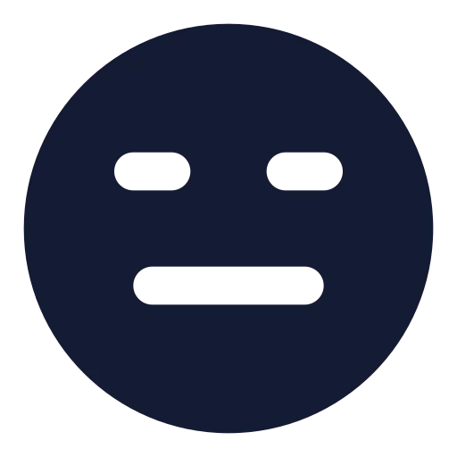 Annoyed Icon in Solid Rounded style