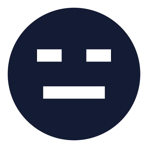 Annoyed Icon in Solid Sharp style