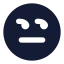 Annoyed icon with solid standard style