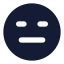 Annoyed icon with solid standard style